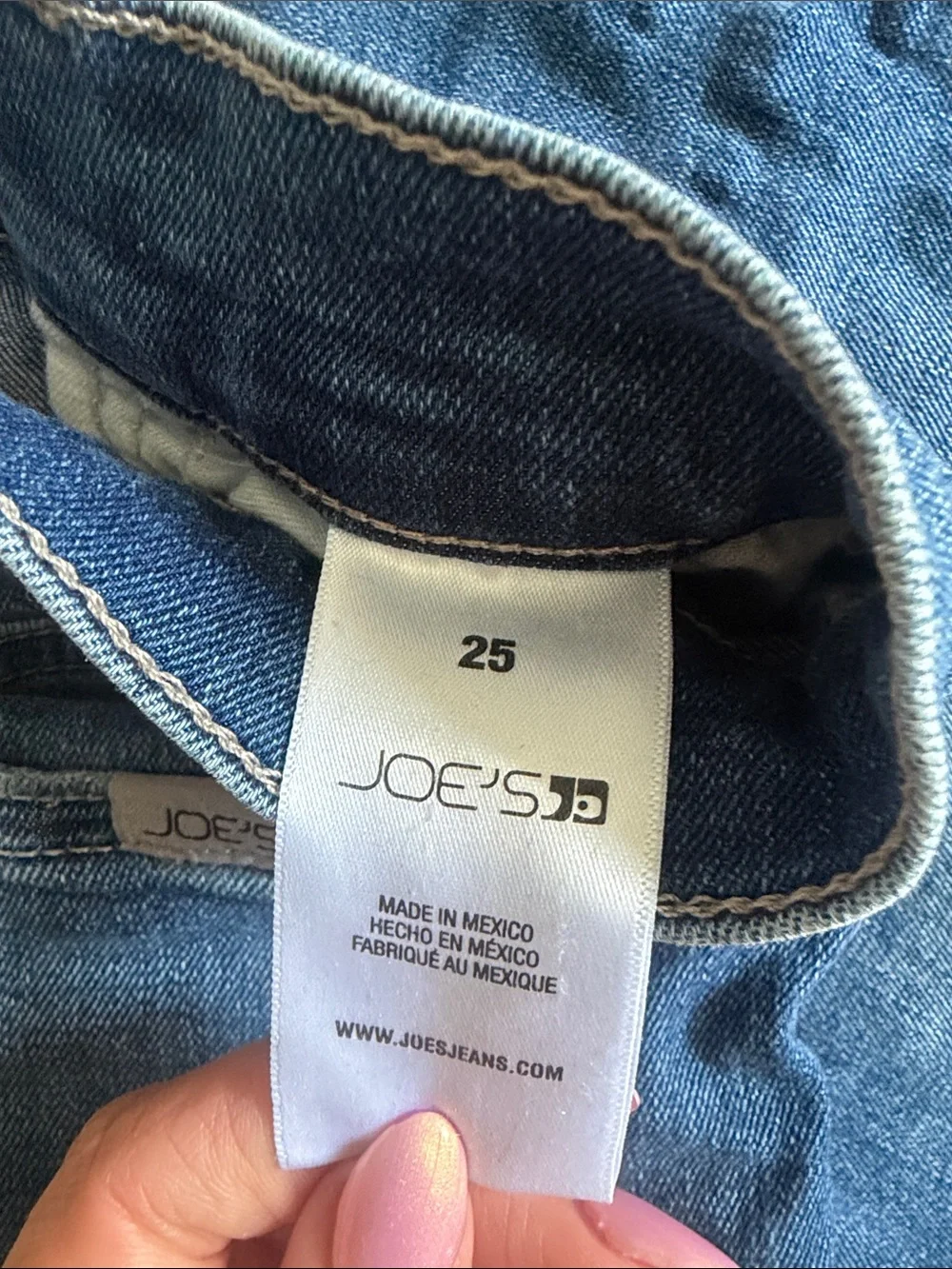Joe's Jeans Wide-Leg High-Rise Blue Denim
